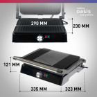 Гриль электрический making Oasis everywhere GR-1N, 2200 Вт