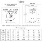 Водонагреватель накопительный THERMEX Thermo 50 V Slim